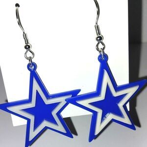 Super cute cowboys sports dangle earrings